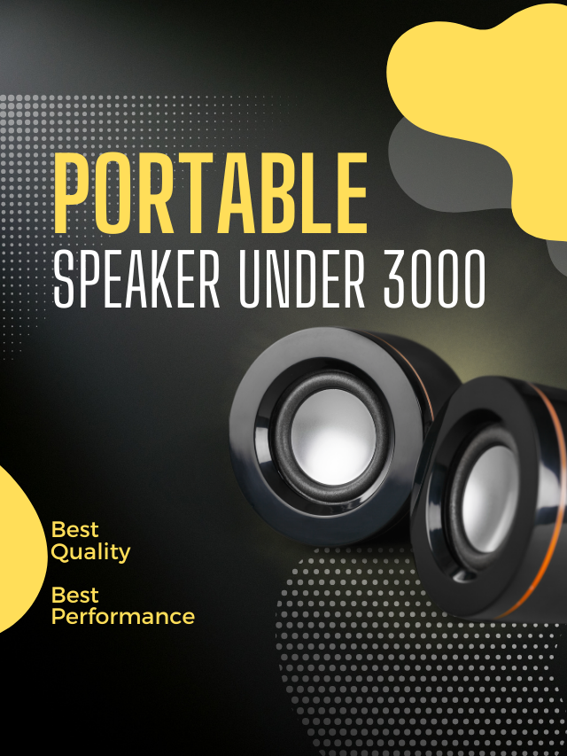 Black Yellow Professional Modern Simple Portable Speaker Feed Ad